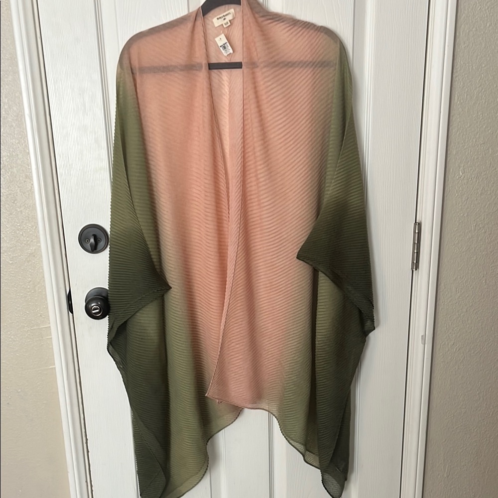 World Market Pink Sheer Shawl